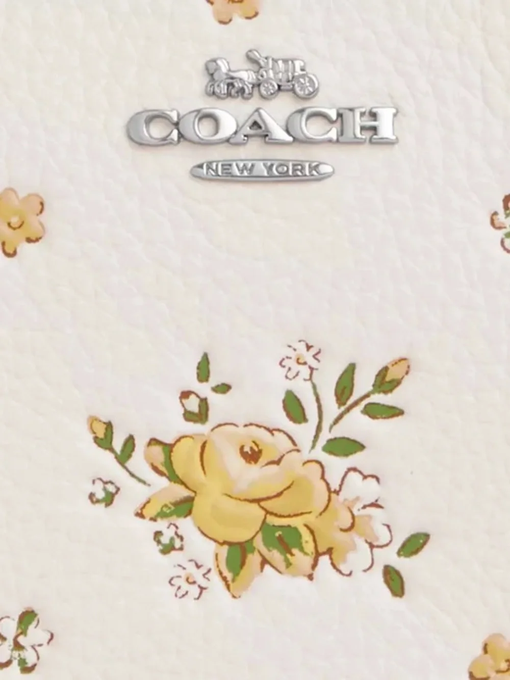 Coach Corner Zip Wristlet | Floral Print (CAQ58)